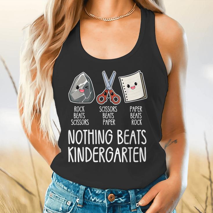Nothing Beats Kindergarten Back To School Kid Teacher Flowy Tank, gift for family, gift for coworker