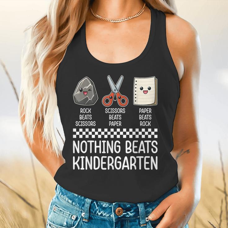 Nothing Beats Kindergarten Back To School Kids Teacher Flowy Tank, gift for family, gift for coworker
