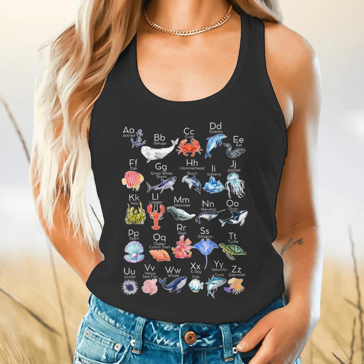 Ocean Animals Alphabet Cute Sea Life ABC Marine Kids Teacher Flowy Tank, gift for family, gift for coworker Ocean Animals Alphabet Cute Sea Life ABC Marine Kids Teacher Flowy Tank, gift for family, gift for coworker