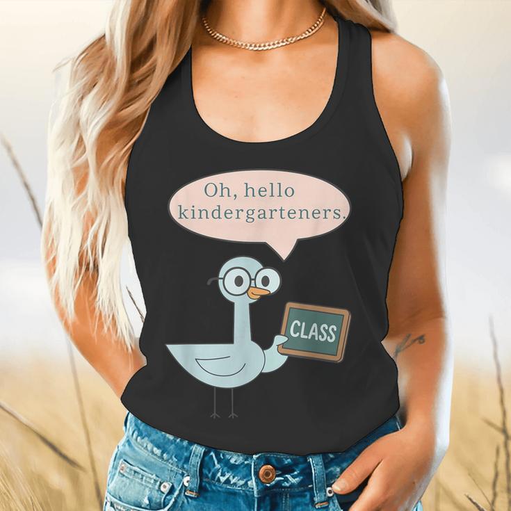 Oh Hello Kindergarteners Shirt Cute Pigeon Teacher Tee Flowy Tank, gift for family, gift for coworker Oh Hello Kindergarteners Shirt Cute Pigeon Teacher Tee Flowy Tank, gift for family, gift for coworker