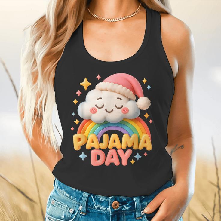 Pajama Day School Spirit Week Sleepy Cloud Teacher Student Flowy Tank, gift for family, gift for coworker