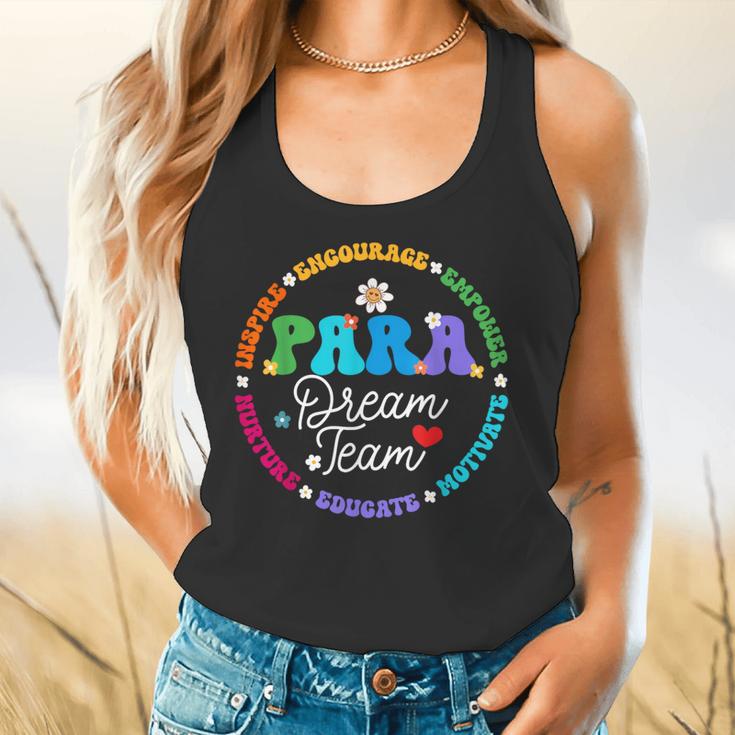 PARA Dream Team Teacher Paraprofessional Paraeducator Flowy Tank, gift for family, gift for coworker