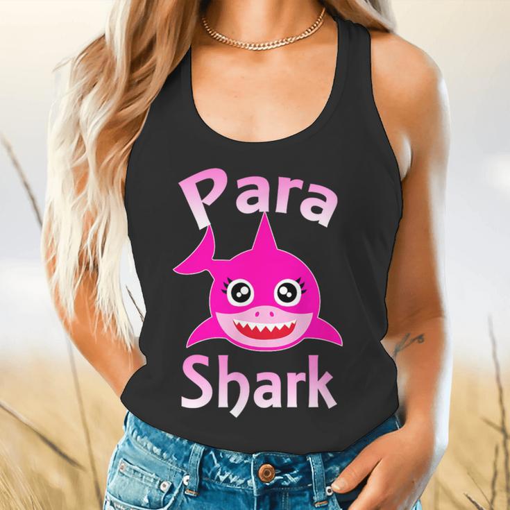 Para Shark Paraprofessional Female Teacher Flowy Tank, gift for family, gift for coworker Para Shark Paraprofessional Female Teacher Flowy Tank, gift for family, gift for coworker