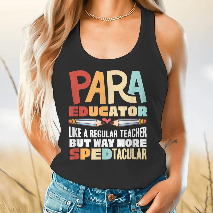 Paraeducator Paraprofessional SPED Teacher Flowy Tank, gift for family, gift for coworker Paraeducator Paraprofessional SPED Teacher Flowy Tank, gift for family, gift for coworker