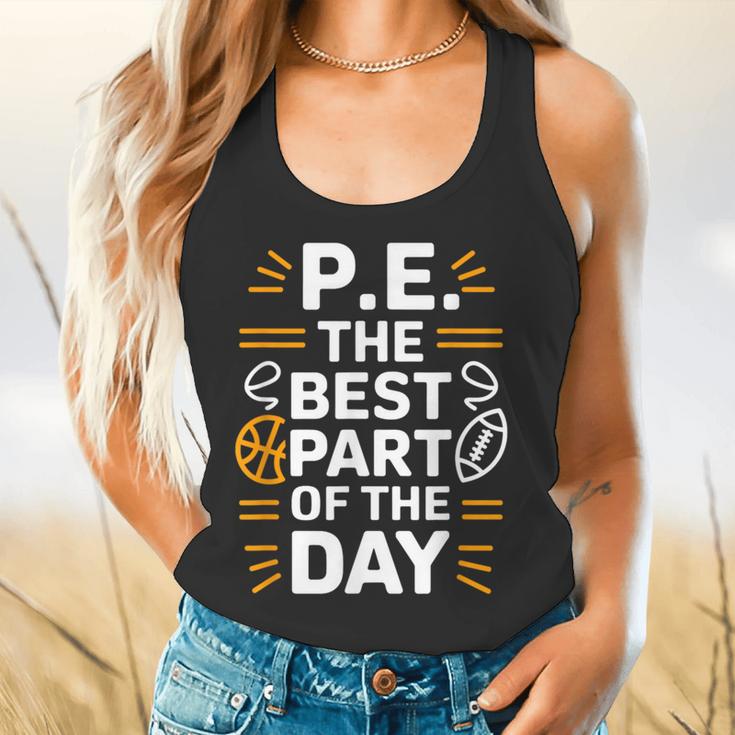 PE School Gym Teacher PE The Bests Part Of The Day Flowy Tank, gift for family, gift for coworker