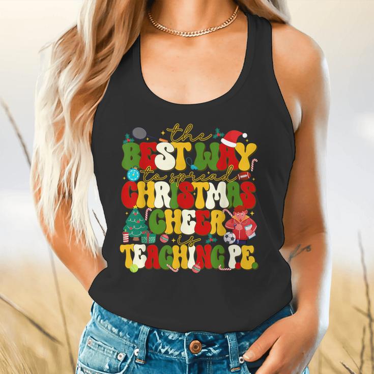 PE Teacher Christmas Holiday Flowy Tank, gift for family, gift for coworker PE Teacher Christmas Holiday Flowy Tank, gift for family, gift for coworker