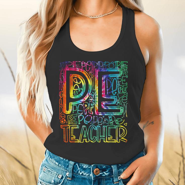 PE Teacher Phys Ed Tie Dye Physical Education Appreciation Flowy Tank, gift for family, gift for coworker