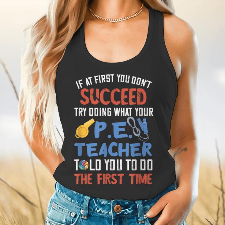 PE Teacher Succeed Sport Teacher School Fitness Gym Class Men Women Flowy Tank, gift for family, gift for coworker PE Teacher Succeed Sport Teacher School Fitness Gym Class Men Women Flowy Tank, gift for family, gift for coworker