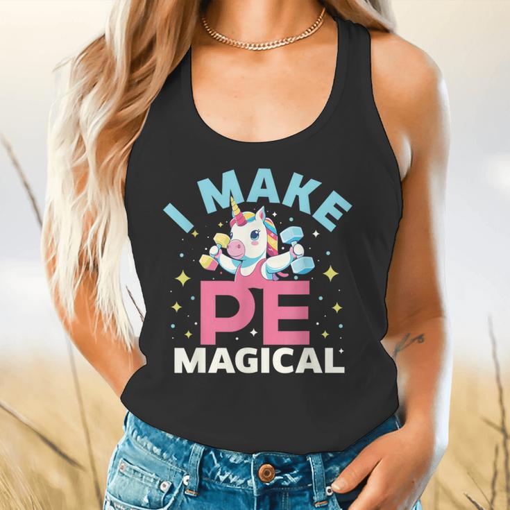PE Teacher Unicorn I Make PE Magical Flowy Tank, gift for family, gift for coworker
