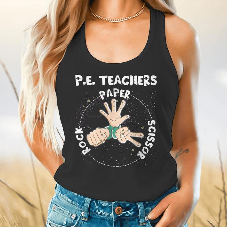 Physical Education PE Teacher Rock Paper Scissor Flowy Tank, gift for family, gift for coworker Physical Education PE Teacher Rock Paper Scissor Flowy Tank, gift for family, gift for coworker