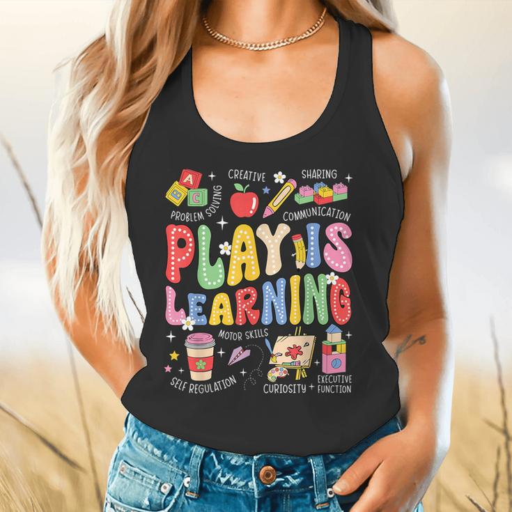 Play Is Learning Teacher First Day Of School Back To School Flowy Tank, gift for family, gift for coworker Play Is Learning Teacher First Day Of School Back To School Flowy Tank, gift for family, gift for coworker