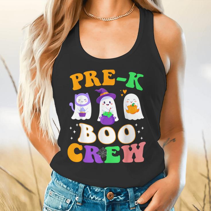 Pre-K Boo Crew Cute Ghost Halloween Costume Teacher Student For Men Women Kids Flowy Tank, gift for family, gift for coworker