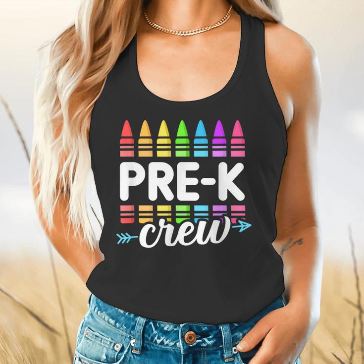Pre-K Crew Teacher Team Squad Hello Back School Graduation Flowy Tank, gift for family, gift for coworker Pre-K Crew Teacher Team Squad Hello Back School Graduation Flowy Tank, gift for family, gift for coworker