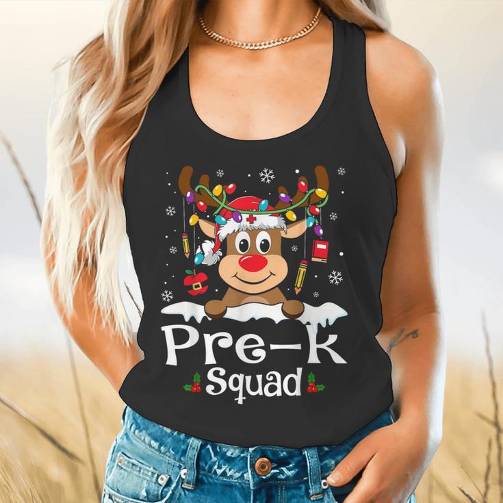 Pre-k Teacher Squad Reindeer Teacher Christmas Flowy Tank, gift for family, gift for coworker Pre-k Teacher Squad Reindeer Teacher Christmas Flowy Tank, gift for family, gift for coworker