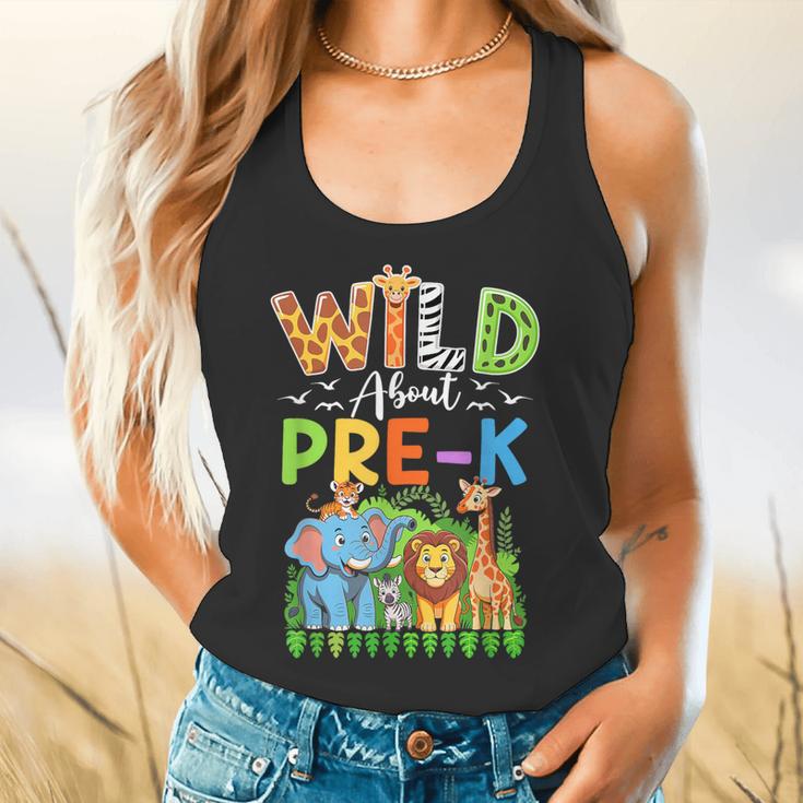Preschool Teacher Kids Back To School Wild About Pre-K Flowy Tank, gift for family, gift for coworker Preschool Teacher Kids Back To School Wild About Pre-K Flowy Tank, gift for family, gift for coworker