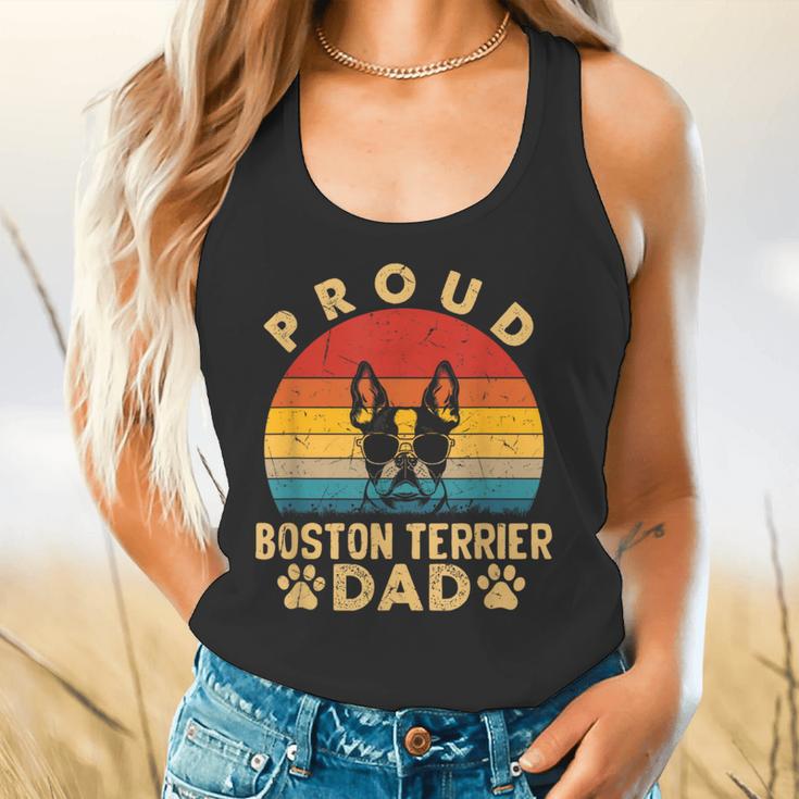 Proud Boston Terrier Dad Dog Owner Fathers Day Men Women Kids Flowy Tank, gift for family, gift for coworker