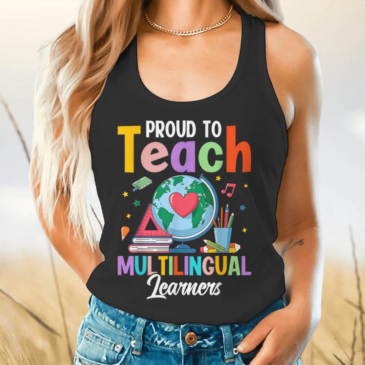 Proud To Teach Multilingual Learner ESL English Teacher Flowy Tank, gift for family, gift for coworker Proud To Teach Multilingual Learner ESL English Teacher Flowy Tank, gift for family, gift for coworker