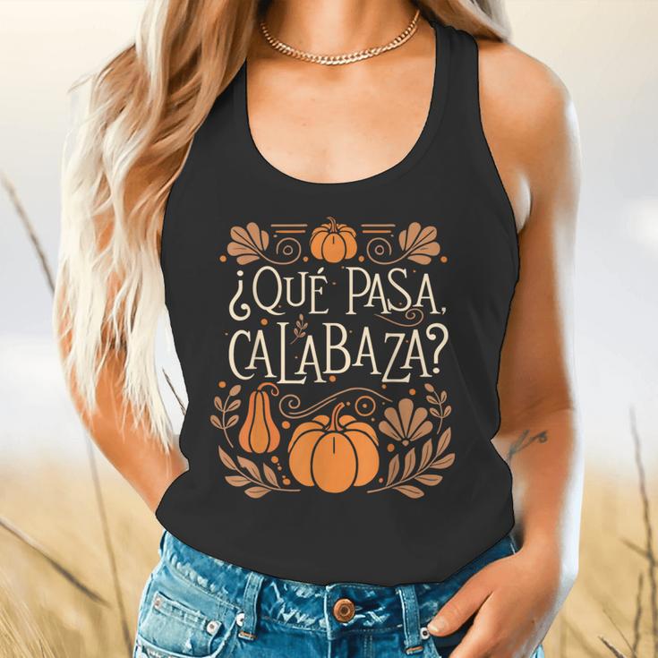 Que Pasa Calabaza Shirt Spanish Teacher Flowy Tank, gift for family, gift for coworker