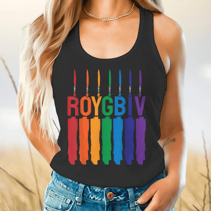 Rainbow Roygbiv Kids Artist Costume Art Teacher Flowy Tank, gift for family, gift for coworker