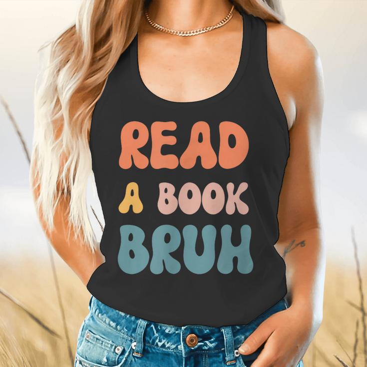 Read A Book Bruh English Teacher Reading Literature Flowy Tank, gift for family, gift for coworker