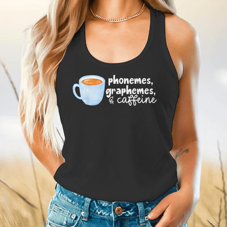 Reading Interventionist Specialist Teacher Phonemes Graphemes And Caffeine Reading Intervention -Adults Classic Fit Short Sleeve Flowy Tank, gift for family, gift for coworker Reading Interventionist Specialist Teacher Phonemes Graphemes And Caffeine Reading Intervention -Adults Classic Fit Short Sleeve Flowy Tank, gift for family, gift for coworker