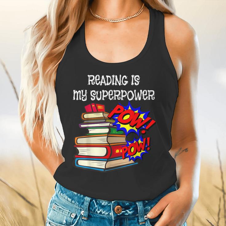 Reading Is My Super Power Superhero Best English Teacher Flowy Tank, gift for family, gift for coworker
