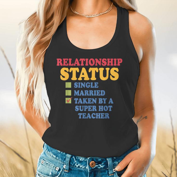 Relationship Status Single Married Hot Teacher Flowy Tank, gift for family, gift for coworker