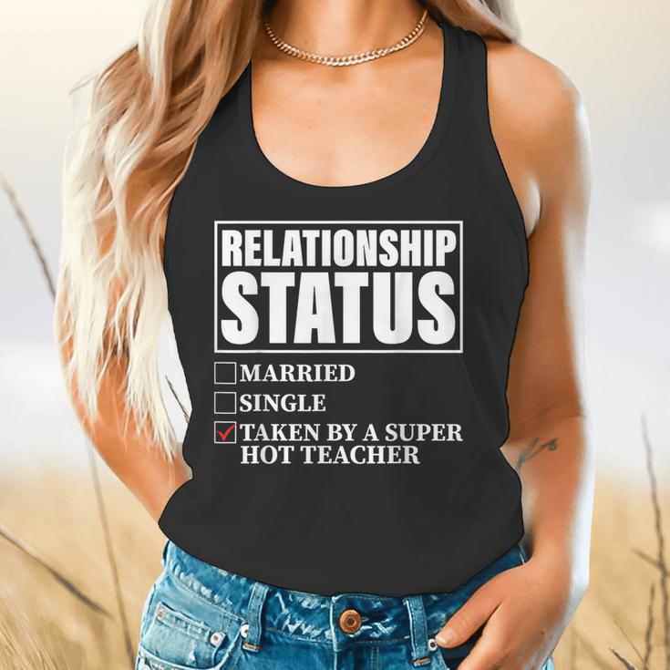 Relationship Status Taken By Super Hot Teacher Flowy Tank, gift for family, gift for coworker Relationship Status Taken By Super Hot Teacher Flowy Tank, gift for family, gift for coworker