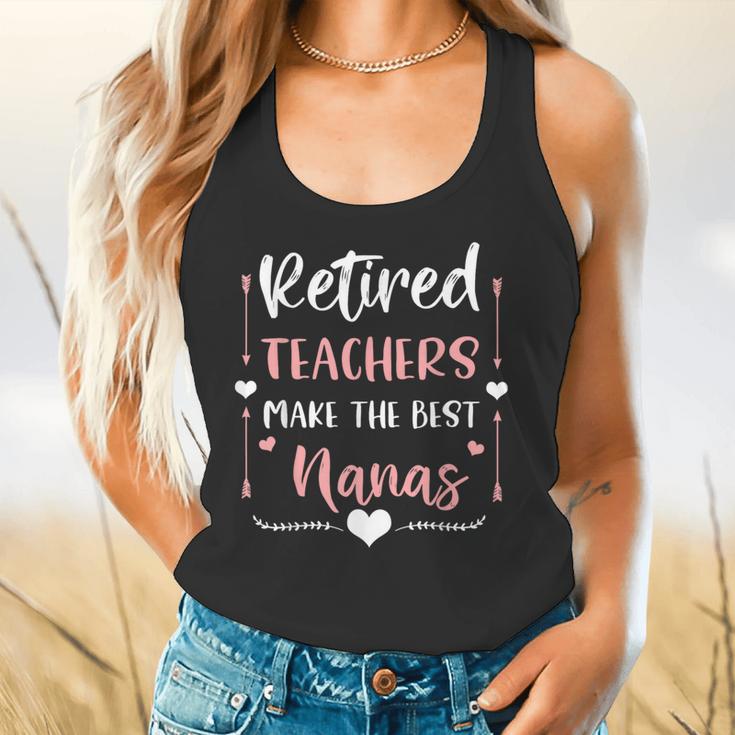 Retired Teachers Make The Best Nanas Cute G Ma Nana Grandma Flowy Tank, gift for family, gift for coworker
