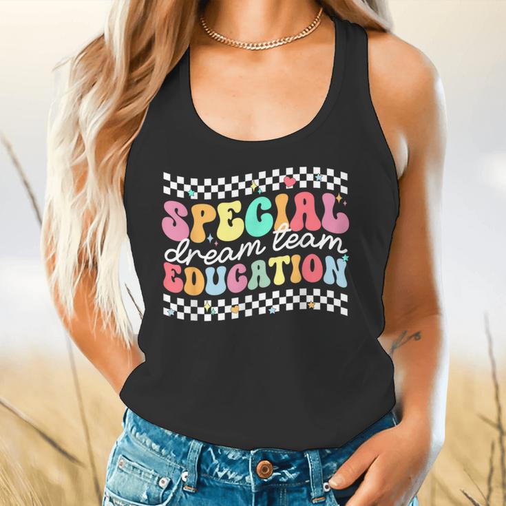 Retro Special Education Squad Groovy Dream Team SPED Teacher Flowy Tank, gift for family, gift for coworker Retro Special Education Squad Groovy Dream Team SPED Teacher Flowy Tank, gift for family, gift for coworker