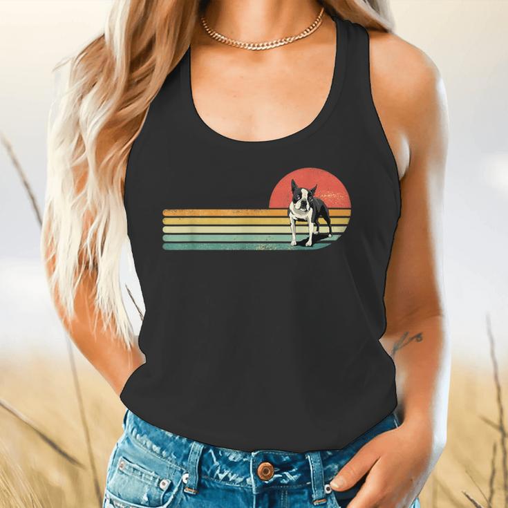 Retro Vintage Boston Terrier Dog Lover Boston Terrier Mom Flowy Tank, gift for family, gift for coworker