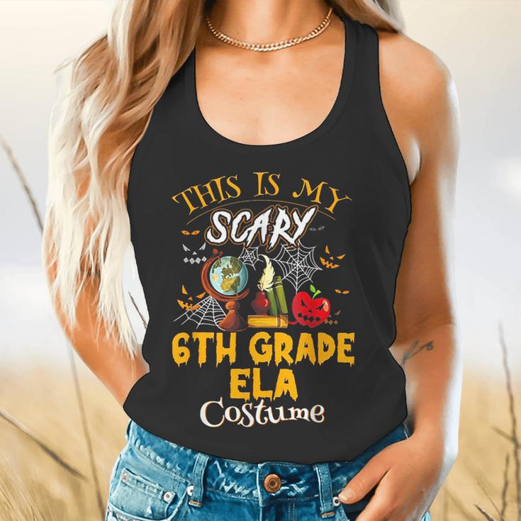 This Is My Scary 6th Grade ELA Costume Teacher Men Women Flowy Tank, gift for family, gift for coworker This Is My Scary 6th Grade ELA Costume Teacher Men Women Flowy Tank, gift for family, gift for coworker