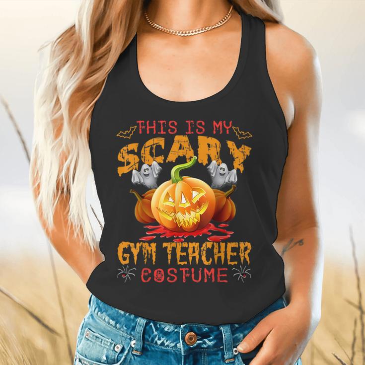 This Is My Scary Gym Teacher Costume Pumpkin Halloween Men Women Flowy Tank, gift for family, gift for coworker