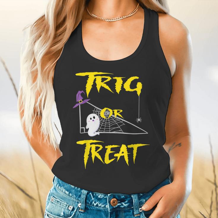 School Math Teacher Halloween 2022 Trig Or Treat Shirt Flowy Tank, gift for family, gift for coworker