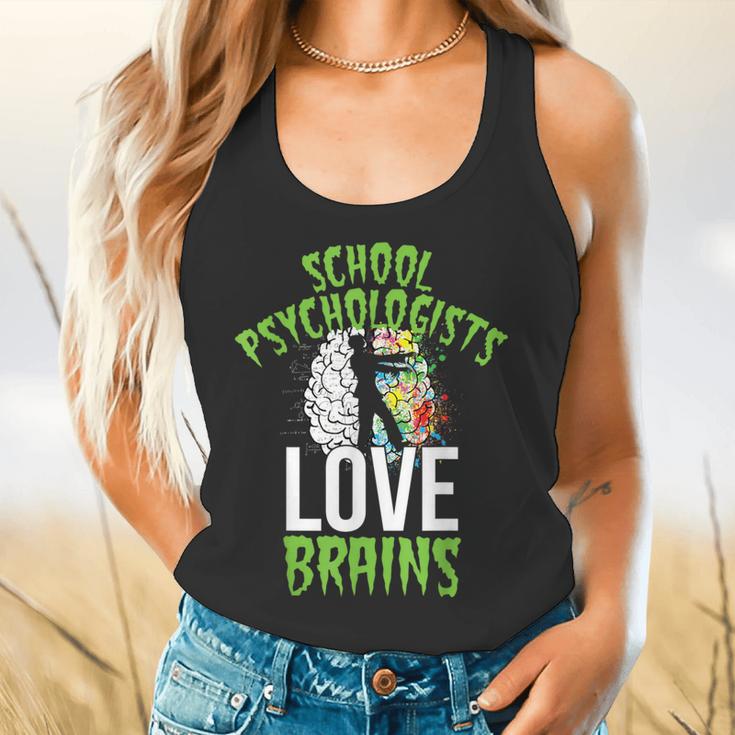 School Psychologists Love Brains Halloween Teacher Counselor Flowy Tank, gift for family, gift for coworker School Psychologists Love Brains Halloween Teacher Counselor Flowy Tank, gift for family, gift for coworker