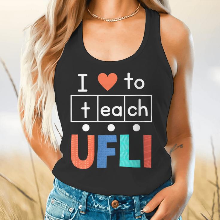 Science Of Reading I Love To Teach UFLI Teacher Literacy Flowy Tank, gift for family, gift for coworker