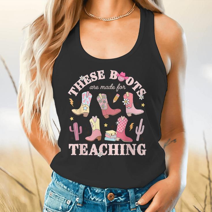 These Boots Are Made For Teaching Western Cowgirl Teacher Flowy Tank, gift for family, gift for coworker These Boots Are Made For Teaching Western Cowgirl Teacher Flowy Tank, gift for family, gift for coworker