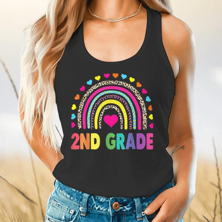 Second Grade Rainbow Girls Boys Teacher Team 2nd Grade Squad Flowy Tank, gift for family, gift for coworker