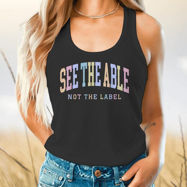 See The Able Not The Label Sped Ed Special Education Teacher Flowy Tank, gift for family, gift for coworker See The Able Not The Label Sped Ed Special Education Teacher Flowy Tank, gift for family, gift for coworker