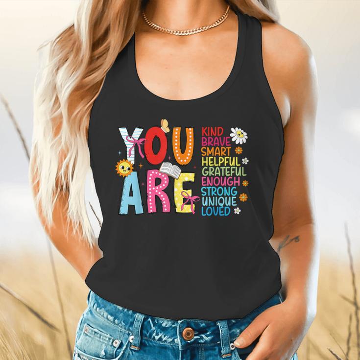 You Are Smart Brave Strong Kind Loved Motivation Teacher Kid Flowy Tank, gift for family, gift for coworker You Are Smart Brave Strong Kind Loved Motivation Teacher Kid Flowy Tank, gift for family, gift for coworker