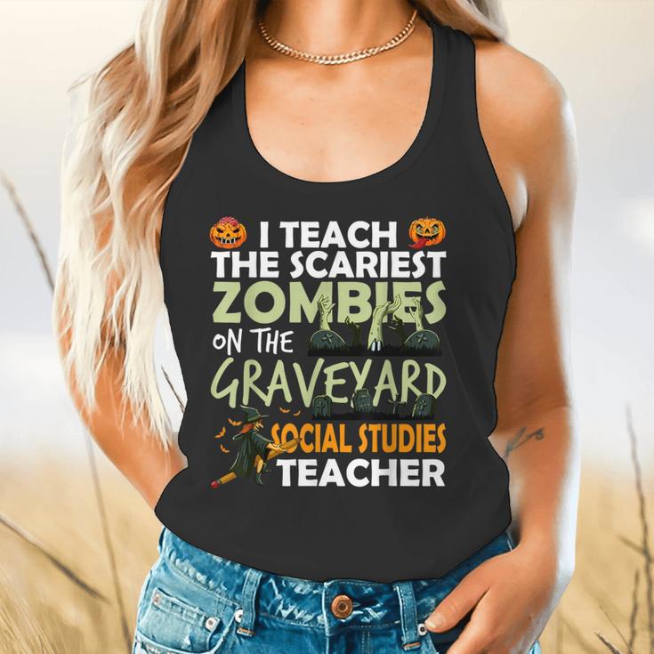 Social Studies Teacher Teach Scariest Zombies On Graveyard For Men Women Flowy Tank, gift for family, gift for coworker Social Studies Teacher Teach Scariest Zombies On Graveyard For Men Women Flowy Tank, gift for family, gift for coworker