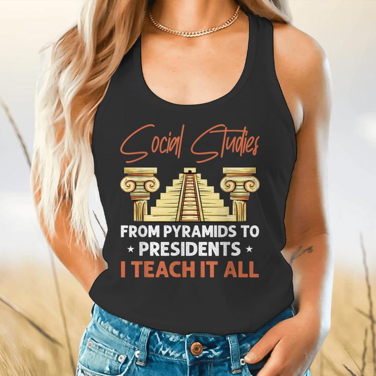 Social Studies Teacher World History Teacher Men Women Flowy Tank, gift for family, gift for coworker