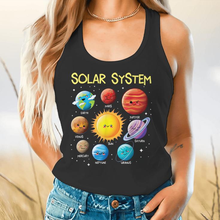 Solar System Cute Face Planets Space Science Teacher School Flowy Tank, gift for family, gift for coworker Solar System Cute Face Planets Space Science Teacher School Flowy Tank, gift for family, gift for coworker