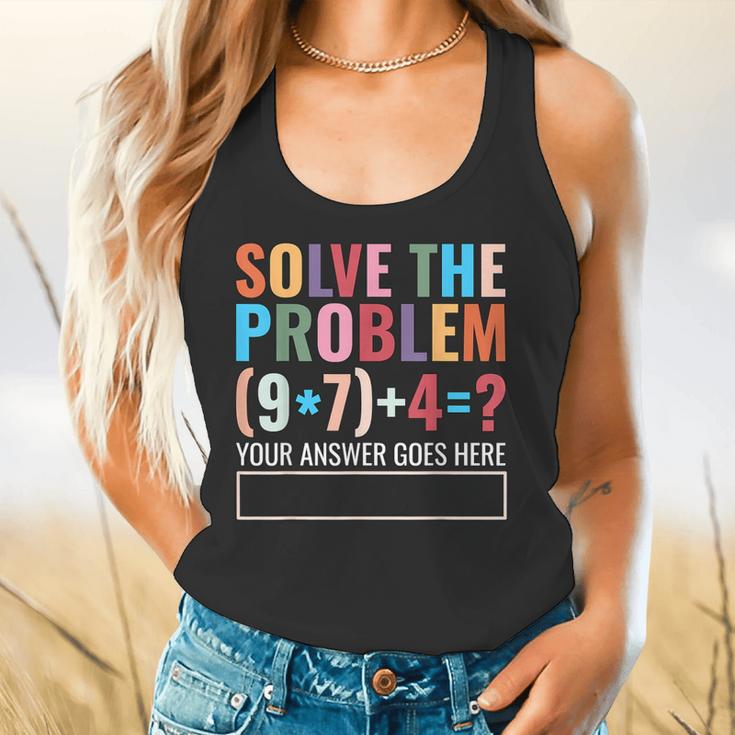 Solve The Problem 67 Six Seven Math Teacher School Flowy Tank, gift for family, gift for coworker Solve The Problem 67 Six Seven Math Teacher School Flowy Tank, gift for family, gift for coworker