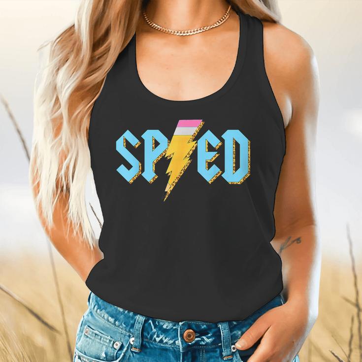 Special Education SPED Rocks Teacher Back To School Rock Flowy Tank, gift for family, gift for coworker