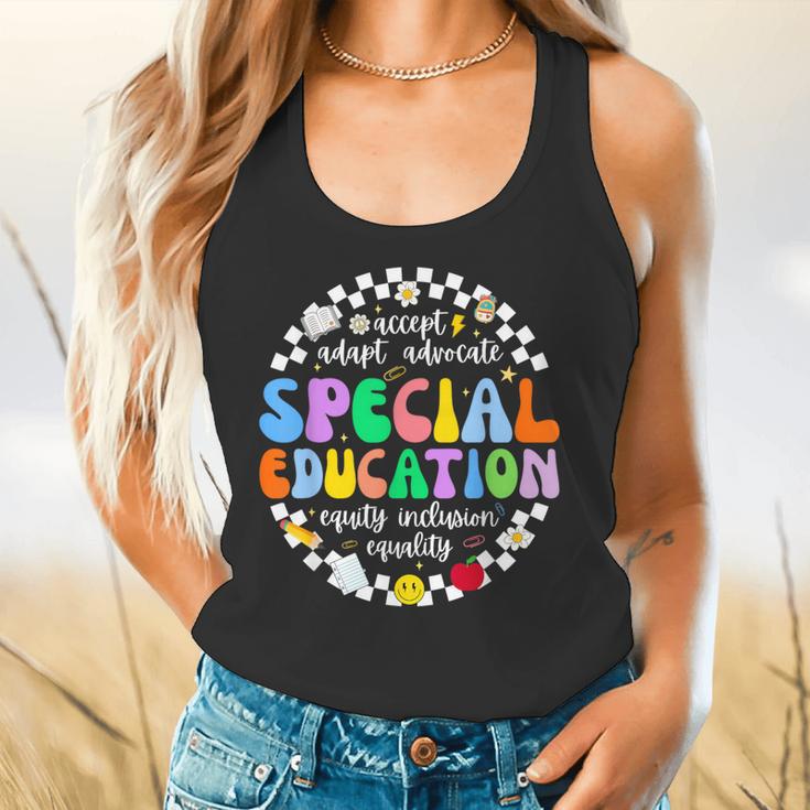 Special Education Teacher SPED Squad Team Kids Men Groovy Flowy Tank, gift for family, gift for coworker
