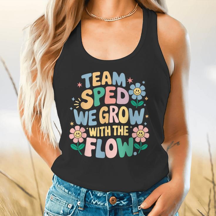 Special Education Teacher Team SPED Grow With The Flow Flowy Tank, gift for family, gift for coworker Special Education Teacher Team SPED Grow With The Flow Flowy Tank, gift for family, gift for coworker