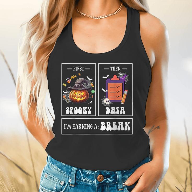 Sped Teacher Halloween First Spooky Then Data Sped Ed Team Flowy Tank, gift for family, gift for coworker Sped Teacher Halloween First Spooky Then Data Sped Ed Team Flowy Tank, gift for family, gift for coworker