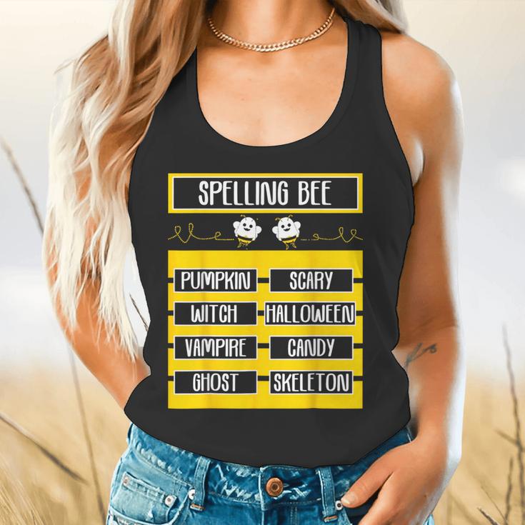 Spelling Bee Halloween Teachers Bee Spelling Competition Flowy Tank, gift for family, gift for coworker