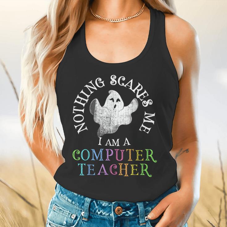 This Is My Spooky COMPUTER TEACHER Costume Don't Scare Me Flowy Tank, gift for family, gift for coworker